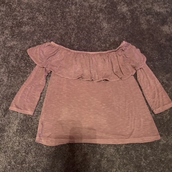 Mauve ruffled top - Picture 3 of 3